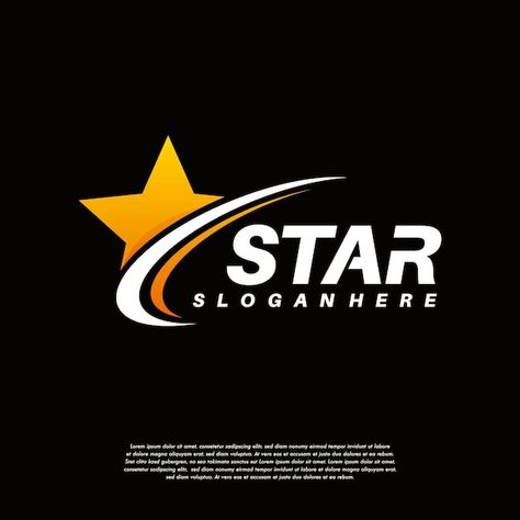 Elegant star with swoosh logo designs, s... | Premium Vector #Freepik #vector #success-logo #star-logo #creative-logo #leader-logo Photography Logo Maker, Logo Maker Free, Star Logo Design, Automotive Logo, Logo Design Art, Banner Background Images, Logotype Design, Company Logo Design, Logo Creation