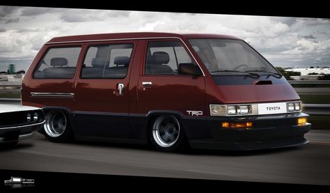 Jdm Van, Toyota Van, Stance Cars, Rims For Cars, Toyota Trucks, Utility Vehicles, Mini Cars, Jdm Cars, Modified Cars