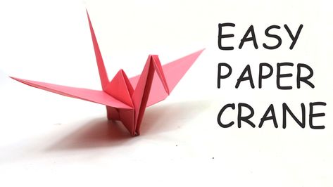 Origami Easy Crane, How To Fold Paper Cranes, Easy Origami Crane Step By Step, How To Fold Origami Crane, How To Fold A Paper Crane, How To Make Origami Cranes, How To Make Paper Cranes, How To Do Origami Step By Step, Origami Tutorial Easy Step By Step