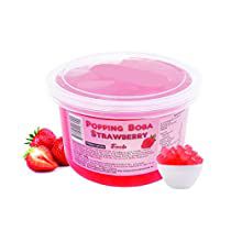 Check this out! Strawberry Popping Boba, Bursting Boba, Popping Pearls, Fruit Ice Pops, Smoothie Strawberry, Popping Boba, Ice Cream Novelties, Coconut Jelly, Boba Pearls