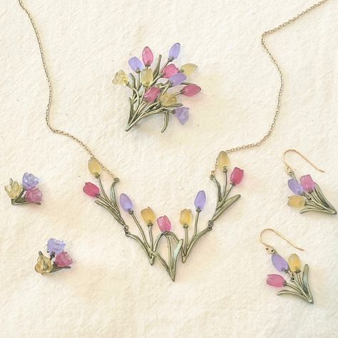 Floral jewelry is blooming at Gift at the Gardner! Each piece of Michael Michaud jewelry is designed using molds struck directly from botanical elements resulting in true-to-nature jewelry sure to awe. Our line of tulip jewelry is cast in hand-patinated bronze and features cast glass flowers. 🌷 🌷 🌷 Please note: All orders placed by the end of the day on Monday, May 6th can expect to arrive by Mother’s Day. Email shipping@isgm.org to request expedited shipping. 🌷 🌷 🌷 #isgmgift #gardnermuseum #... Michael Michaud Jewelry, Tulip Jewelry, Museum Jewelry, Michael Michaud, Botanical Elements, Cast Glass, Floral Jewelry, Glass Flowers, Floral Jewellery