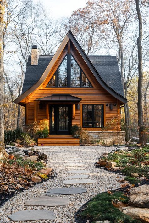 60 Stunning Forest Cottages for a Cozy Escape Snowshoe West Virginia, Whimsical Architecture, Cottage In The Forest, Cosy Cabin, Guest House Ideas, Log Cabin House, Mountain Dream Homes, Cottage Tiny House, Cottage Houses