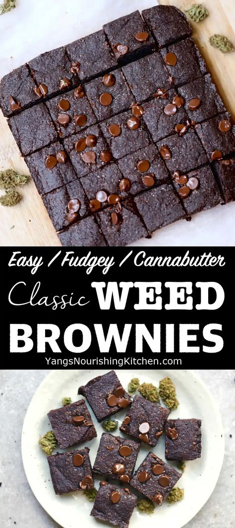 Canna Brownie Recipes, Cannibus Brownie Recipes, Cannabutter Brownies Recipes, How To Make Pot Brownies, Brownie Edibles Recipe, Canna Butter Dessert Recipes, Pot Brownies Recipe, Infused Brownie Recipe, Best Edibles Recipes