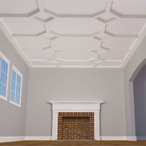 Coffered Ceiling Design, Ceiling Materials, Plafond Design, Ceiling System, Basement Ceiling, Ceiling Treatments, Bedroom Ceiling, Ceiling Tile, Basement Renovations