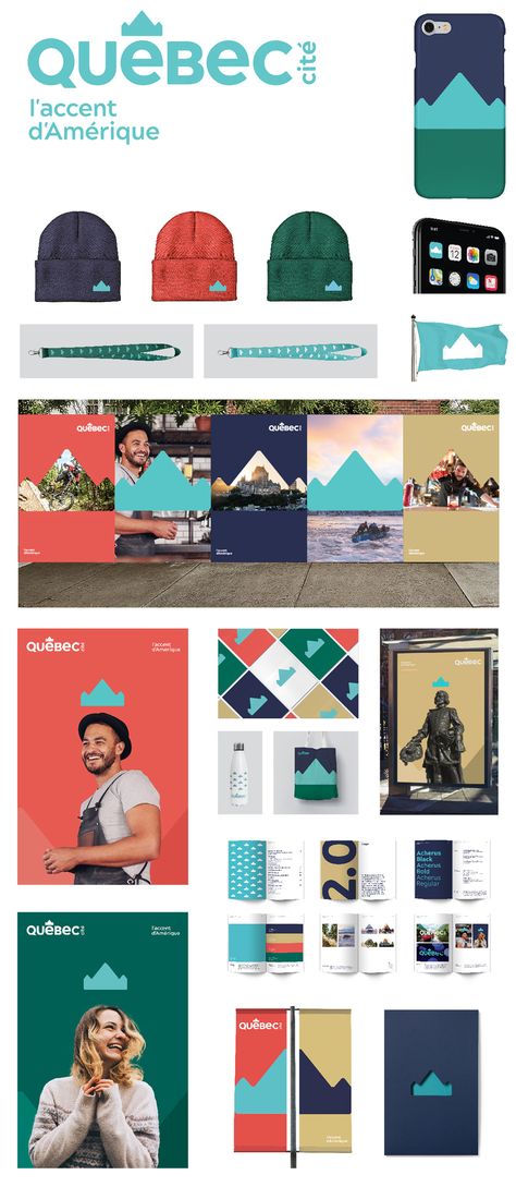 New Logo and Identity for Québec City Tourism by Cossette Community Brand Identity, City Branding Design, City Logos Branding, Tourism Branding, Branding Examples, Desain Merek, Place Branding, Tourism Logo, Destination Branding