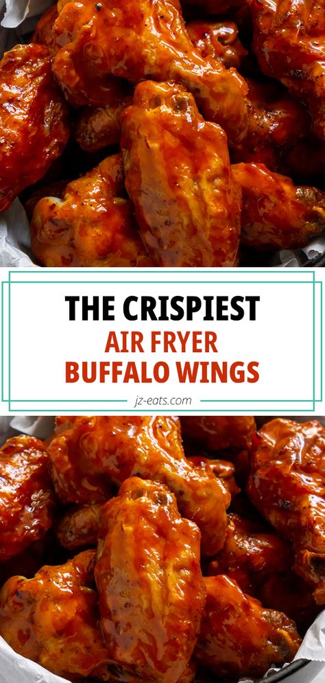 Air Fryer Buffalo Wings, Air Fryer Recipes Chicken Wings, Hot Wing Recipe, Air Fryer Wings, Wing Sauce Recipes, Party Sides, Wings Recipe Buffalo, Enchilada Bake, Air Fryer Chicken Wings