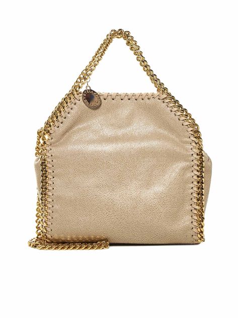 100% Polyester Stella Mccartney Aesthetic, Beige Bags, Falabella Bag, Stella Mccartney Handbags, Stella Mc, Stella Mccartney Falabella, Stella Mccartney Bag, Beige Bag, Gold Bag