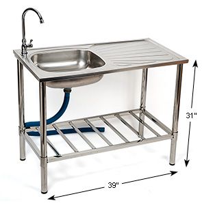 Plastic Tub Sink, Portable Kitchen Sink Ideas, Outdoor Wash Basin, Outdoor Garden Sink, Outside Sink, Outdoor Sink, Portable Sink, Wash Station, Garden Sink