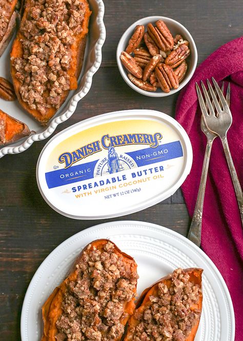 Pecan Pie Twice Baked Sweet Potatoes - Real Food with Jessica Paleo Sweet Potato Casserole, Gluten Free Low Fodmap, Whole30 Sweet Potato, Sweet Potato Tots, Twice Baked Sweet Potatoes, Baked Sweet Potatoes, Cake Roll Recipes, Stuffed Sweet Potato Healthy, Twice Baked