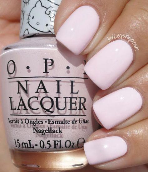 OPI Let's Be Friends! // @kelliegonzoblog #NailColor Opi Hello Kitty Collection, Summer Nails Diy, Fashionable Nails, Inspiration Nails, Nails Fashion, Designs Nail, Polish Colors, Ideas Nails, Art Easy