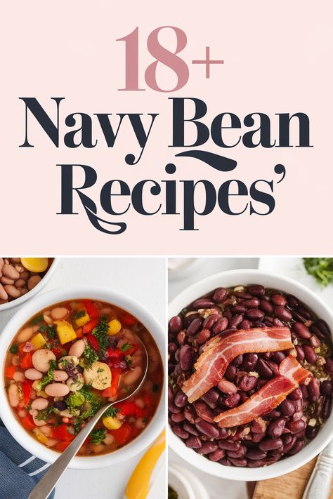 Whip up delicious navy bean recipes that are super easy and fun! From hearty soups to tasty salads these meals are perfect for any night. Enjoy healthy ingredients like vegetables spices and herbs. Your family will love the comforting flavors of these delightful dishes. Happy cooking with navy beans tonight! Navy Beans Recipe, Navy Bean Recipes, Canned Beans Recipe, Strip Steak Recipe, Navy Bean Soup, Tasty Salads, Bean Dishes, White Bean Dip, Navy Beans