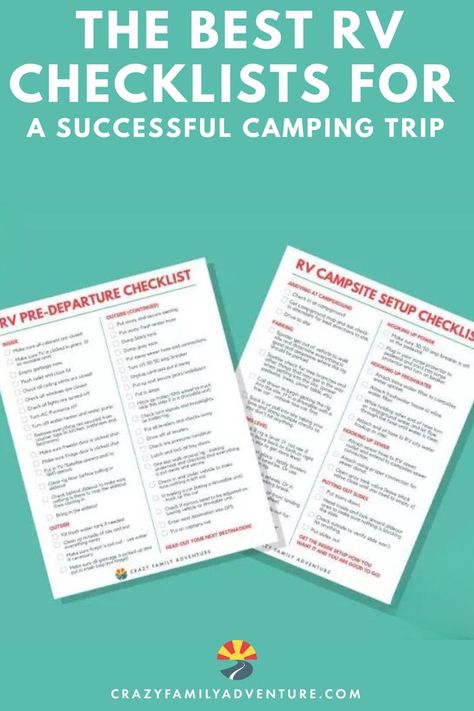 Planning an RV trip & concerned about forgetting campsite setup steps? Whether you're a full-time RVer or new to this adventure, we can all benefit from some assistance with these tasks. Our comprehensive checklists are designed to streamline the campsite setup process and reduce stress. We cover everything from a packing list to a pre-departure checklist and more. For a more enjoyable camping trip see our blog for valuable insights. Your next camping trip will be a breeze with our expert tips! Travel Trailer Packing List Rv Checklist, Rv Checklist Travel Trailers, Rv Checklist Departure, Camping Checklist Printable, Rv Camping Accessories, Campsite Setup, Rv Glamping, Rv Checklist, Rv Camping Trips