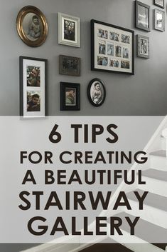 Wall Art Up The Stairs, Picture Collage Wall Stairs, Picture Frame On Stair Wall, Home Decor Stairway Wall, Picture Collage On Stair Wall, Photo Wall In Stairway, Deco Stairs Wall Stairways, Photo Gallery Wall Ideas Stairs, Photo Arrangements On Wall Stairs