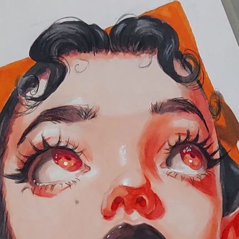 Drawings Of Vampires, Ohuhu Markers Art, Ohuhu Art, Drawing Vampire, Vampire Drawing, Blood Drawing, Vampire Character, Cute Vampire, Vampire Drawings