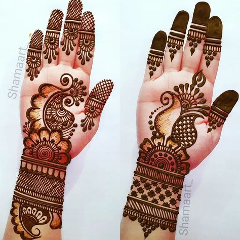 Right Hand Mehndi Design, Mehandi Designs For Kids, Front Hand Mehndi Design, Beautiful Simple Mehndi Design, Finger Mehndi, Mehandhi Designs, Front Hand Mehndi, Simple Mehendi Designs, Simple Arabic Mehndi Designs