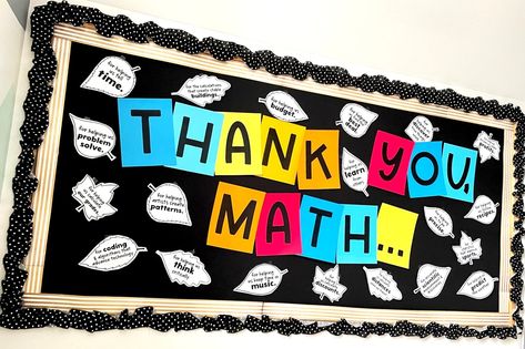 Math Activities for Thanksgiving — Rise over Run Fall Math Bulletin Boards, Create Bulletin Board, Maths Classroom Displays, Math Classroom Decor, Thanksgiving Bulletin Board, November Bulletin Boards, Fall November, Thanksgiving Bulletin Boards, Math Bulletin Boards