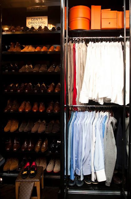 A gentleman's closet Man Closet Ideas, Mens Closet, Transitional Closet, Contemporary Closet, Gentleman's Wardrobe, Shoe Shelves, Men Closet, Closet Remodel, Dream Closets