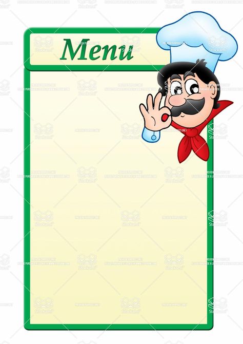 Printable Menu Template Free Free Printable Menu Template, Free Printable Menu, Cartoon Chef, Lumber Yard, Printable Menu Template, Menu Card Template, Food Menu Template, Recipe Cards Template, Menu Design Template