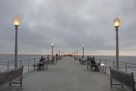 Hermosa Beach pier Hermosa Beach Pier, Aphrodite Aesthetic, Beach Pier, Hermosa Beach, South Bay, Street Lamp, Aphrodite, Cn Tower, Southern California