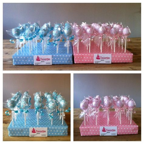 Baby Shower Kuchen, Cake Pop Display, Tårta Design, Cake Pop Displays, Idee Babyshower, Baby Shower Cake Pops, Cowboy Baby Shower, Baby Shower Treats, Baby Boy Cakes