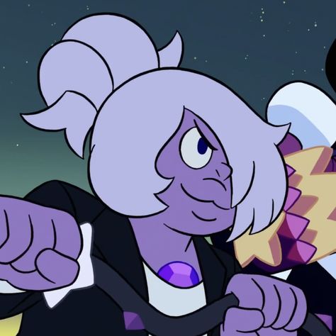 Amethyst Pfp Steven Universe, Amethyst Steven Universe Art, Amethyst Steven Universe Icon, Amethyst Icon, Steven Universe Icons, Steven Universe Amethyst, Animated Women, Magic Purple, Amethyst Steven Universe