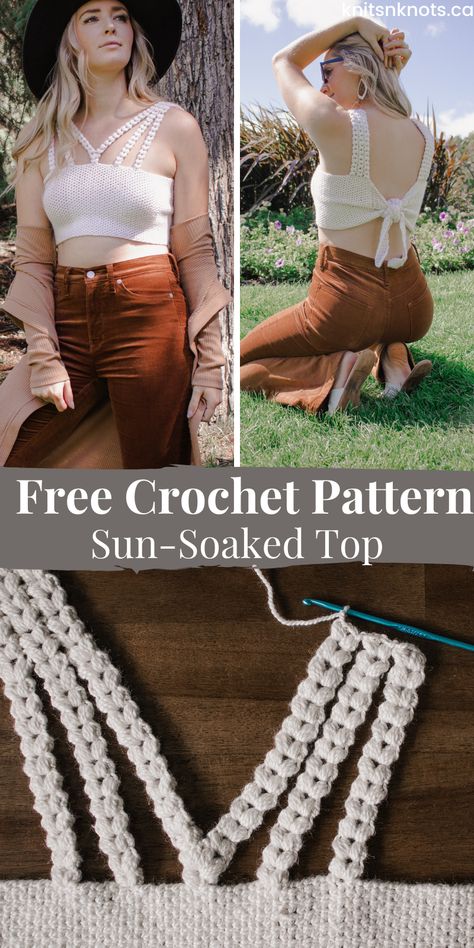 Friends Crochet, Crochet Top Outfit, Crop Top Pattern, Crochet Bra, Crochet Crop Top Pattern, Crochet Ladies Tops, Crochet Shop, Crochet Tops Free Patterns, Crochet Dresses