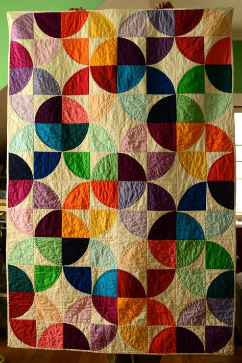 Road Quilt, Sew Gifts, Drunkards Path Quilt, Drunkards Path, Quilt Modernen, Circle Quilts, Quilt Baby, Brick Road, Pattern Modern