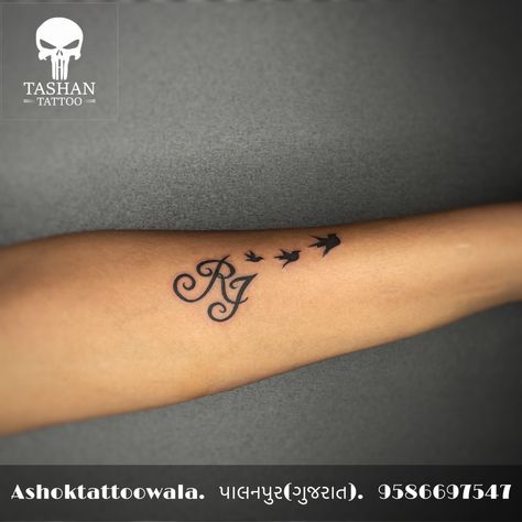 TashanTattoo
AshokTattooWala
S.20. Tirupati plaza
Opp. New bus stand
Near gd modi collage
Palanpur (gujrat)
9586697547
9687533310 Rj Tattoo Letter, Rj Tattoo Letter Design, Rj Tattoo, Alphabet Tattoo, J Tattoo, Letter Tattoo, Alphabet Tattoo Designs, Potter Quotes, Phone Case By Types