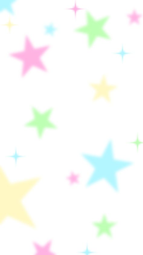 Star Wallpaper Colorful, White Colorful Wallpaper, Simple Colorful Background, Pastel Y2k Wallpaper, Pastel Star Wallpaper, Star Phone Layout, Kids Background Wallpapers, Cute Birthday Backgrounds, Pastel Stars Wallpaper