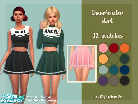 MysteriousOo's Cheerleader skirt School Sports Outfits, Sims 4 Wedding Dress, Sims Outfits, Vintage Fashion Sketches, Cheerleader Skirt, Sims 4 Cc Kids Clothing, Sims 4 Children, Sims 4 Teen, Cheer Outfits