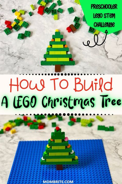 Lego Stem Challenge, Lego Stem, Lego Decor, Lego Christmas Ornaments, Lego Ornaments, Lego Diy Crafts, Christmas Lego, Lego Christmas Village, Lego Christmas Tree