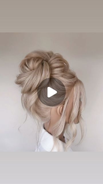 Jocelyn Emerson ⭐️ Updos By Jocelyn on Instagram: "You guys asked for it, so I hope you enjoy this high bun tutorial!!🥰🥰   To achieve this look, I used some of my favorite @moroccanoilpro products! I used the Dry Texture Spray for grit, and Luminous Hairspray - Strong for hold, and Glimmer Shine for a soft shiny finish!💯  @behindthechair_com  #BTCxMOpartner #MOprofessional #behindthechair #thebtcteam #texturedupdo #bohoupdo #highbun #updotutorial #highbunhairstyle #topknot #effortlesshair #updostyles #updos #promhair #diyhair #easyupdo #hairstyletutorial" High Bun Tutorial, High Updo Wedding, High Bun Tutorials, Dry Texture Spray, High Updo, Updo Hairstyles Tutorials, Easy Updos For Long Hair, High Bun Hairstyles, Hair Updos Tutorials