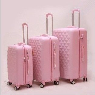 Diamond powder travel bag trolley luggage 360 deg . universal wheels abs luggage bags US $129.35 Luggage Sets Cute, Penyimpanan Makeup, Hard Sided Luggage, Pink Luggage, Craft Work For Kids, Cute Suitcases, Travel Bag Set, Cute Luggage, Stylish Luggage