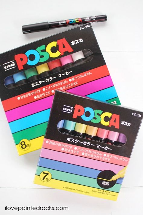 Art Posca Pen, How To Use Posca Markers, Painted Rock Nativity, Posca Pens Graffiti, Rock Nativity, Markers Posca, Num Noms Toys, Posca Paint Markers, Posca Paint Pens