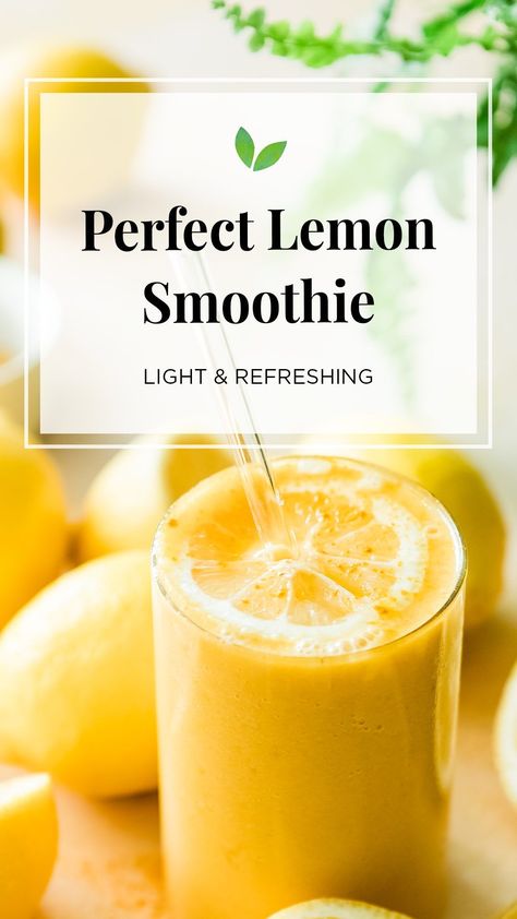 I'm showing you how to make a lemon smoothie to enjoy while ushering in warmer weather. It is total health + wellness in a refreshing glass. Bright smoothie with whole food ingredients. Whole Lemon Smoothie, Lemon Protein Smoothie, Lemon Smoothie Recipes, Winter Smoothies, Lemon Smoothie, Fruit Smoothie Recipes Healthy, Easy Green Smoothie, Kiwi Smoothie, Milk Smoothie