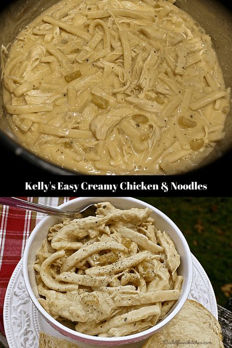 Amish Style Chicken And Noodles, Renames Chicken And Noodles, Creamed Chicken And Noodles, Homestyle Egg Noodle Recipes, Easy Chicken Noodles Simple, Chicken And Noodles Over Mashed Potatoes Easy, Stove Top Chicken And Noodles Recipe, Homestyle Chicken And Noodles, Rotisserie Chicken And Noodles Easy