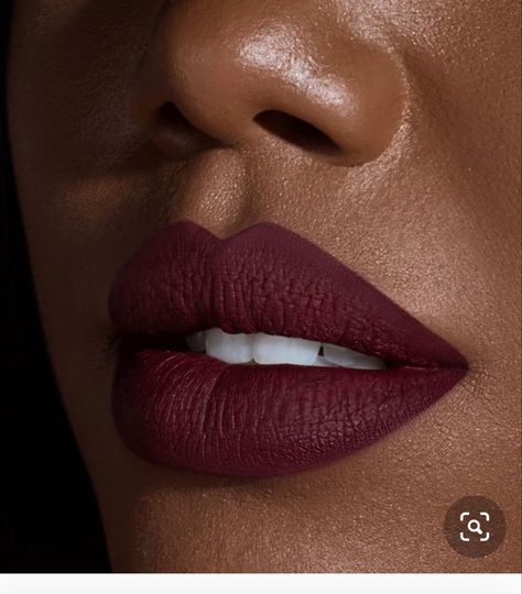 Black woman makeup Burgundy Lipstick Black Women, Brown Lipstick For Black Women, Fall Makeup For Black Women, Dark Skin Lipstick, Black Woman Makeup, Christmas Lips, Dark Brown Lipstick, Dark Lip Makeup, Nude Lipstick Shades