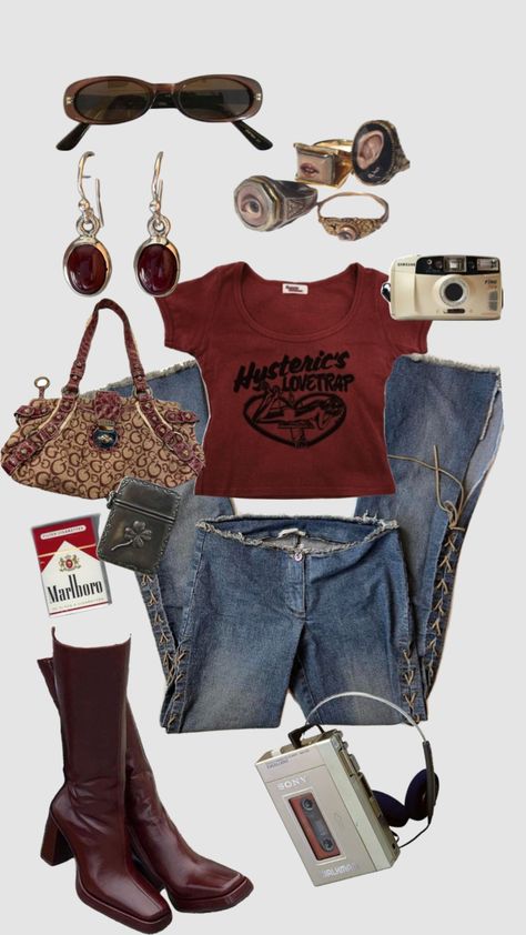 Old Fashion Clothes Vintage Style, Indie Rock Concert Outfit Ideas, Kpop Fashion Aesthetic, Battle Of The Bands Outfit, Outfit Inspo Pants, 70’s Fashion Aesthetic, Outfit Ideas Movies, Vintage Shopping Outfit, Autumn Outfits Vintage