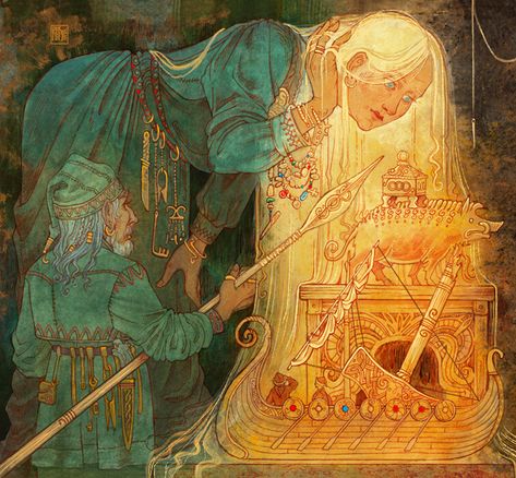 North Mythology, Witch Ideas, Green Witchcraft, Epic Story, Golden Hair, Anglo Saxon, Light Of Life, God Art, Norse Mythology