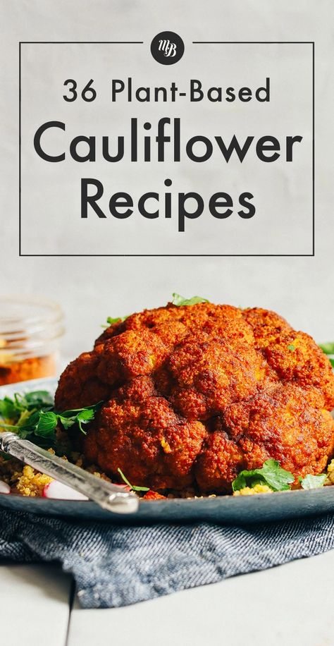 Purple Cauliflower Recipe, Crispy Roasted Cauliflower, Vegan Cauliflower Pizza Crust, Recipe Using Cauliflower, Vegan Cauliflower Recipes, Grilled Peppers And Onions, Cauliflower Recipes Healthy, Garlic Mashed Cauliflower, Cauliflowers