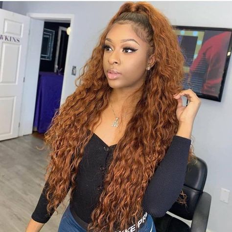 Tb/30 Colored Curly Hair 13X4 HD Transparent Lace Front Wig 100% Human Virgin Hair. If you like, click it to get the same wig🥰 Pulling Hair Out, Honey Hair Color, Honey Blonde Hair, Curly Hair Wig, Honey Hair, Curly Human Hair Wig, 100 Human Hair Wigs, Curly Lace Front Wigs, Curly Wigs