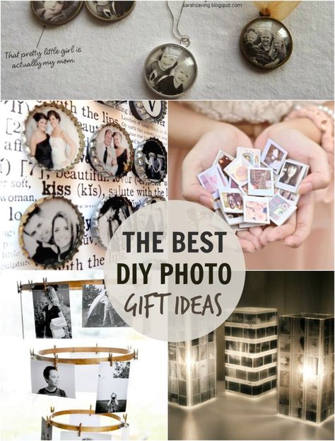 Gifts With Old Photos, Picture Collage Gift Ideas, Picture Collage Ideas For Gifts Diy, Gift Ideas With Pictures, Diy Photo Gift Ideas, Diy Photo Gifts, Creative Photo Gifts, Ancestry Photos, Photo Christmas Gifts