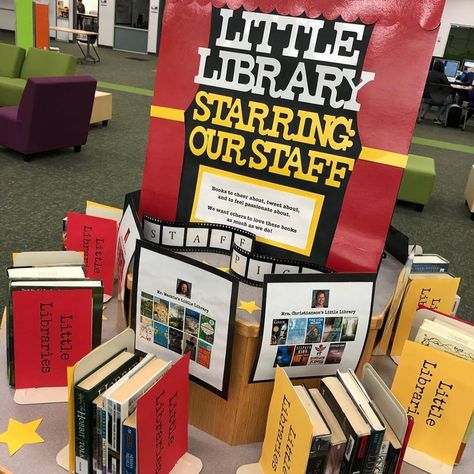 Public Library Book Displays, College Library Displays, Middle School Library Displays, Library Magic, Library Makeover, Library Vibes, School Library Book Displays, August Ideas, School Library Bulletin Boards