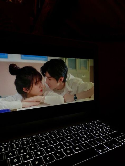 Hidden Love Series, Hidden Love Drama Aesthetic, Hidden Love Laptop Wallpaper, Hidden Love Kdrama, Watching Korean Drama In Laptop, Watching Series Aesthetic, Hidden Love Couple, Watch Movie Aesthetic, Watching Kdrama In Laptop Aesthetic