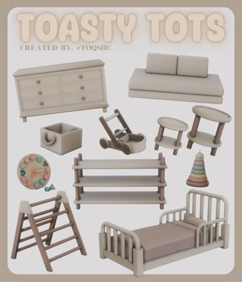 Sims 4 Cc Furniture Living Rooms, Sims 4 Beds, Sims Baby, Sims Furniture, Mod Furniture, Sims Packs, The Sims 4 Pc, Sims 4 Clutter, Furniture Cc