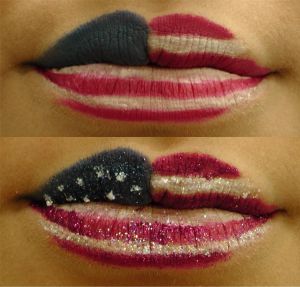 Fourth Of July Makeup, July Makeup, 4th Of July Makeup, Fourth Of July Nails, July Wedding, July Nails, Patriotic Outfit, Lip Designs, Lip Art