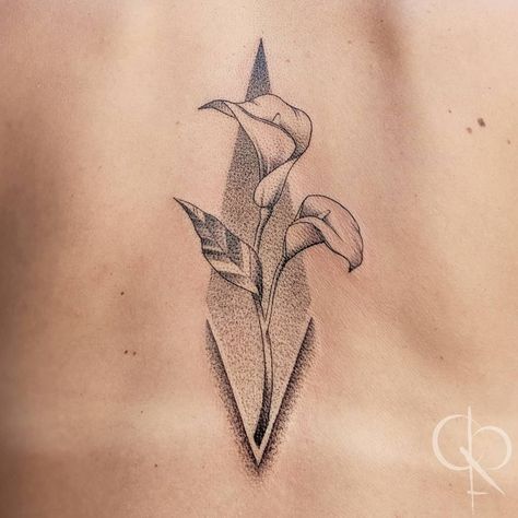 Calla Lilies #castofcrowns #floral #floraltattoo #flowertattoo #geometric #geometrictattoo #linework #LineworkTattoos #dotwork #dotworktattoo #BlackworkTattoos Cala Lily Tattoos, Poison Flowers, Calla Lily Tattoo, Lily Tattoo Meaning, Lily Tattoos, Lillies Tattoo, Lily Tattoo Design, Lily Flower Tattoos, White Calla Lily