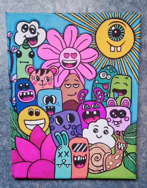 Mural Simple, Handmade Bookmarks Diy, Brush Pen Art, Zen Doodle Patterns, Butterfly Art Painting, Bicycle Painting, Posca Art, Graffiti Style Art, Easy Doodle Art