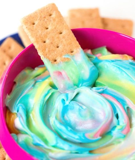 Unicorn Dip, Healthy Lunch For School, Christmas Party Dips, Wallpaper Unicorn, Unicorn Party Food, Unicorn Treats, Chocolate Covered Katie, Party Dip Recipes, Pastel Cupcakes