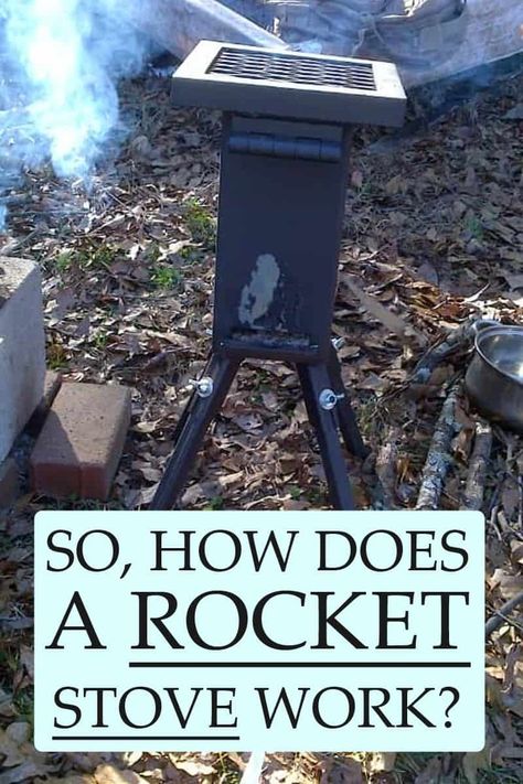 Diy Rocket Stove, Going Off The Grid, Rocket Stove, Survival Life Hacks, Survival Shelter, Rocket Stoves, Bbq Pit, Survival Life, Camping Outdoors